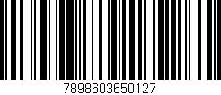 Código de barras (EAN, GTIN, SKU, ISBN): '7898603650127'