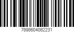 Código de barras (EAN, GTIN, SKU, ISBN): '7898604082231'