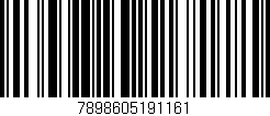 Código de barras (EAN, GTIN, SKU, ISBN): '7898605191161'