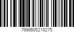 Código de barras (EAN, GTIN, SKU, ISBN): '7898605210275'