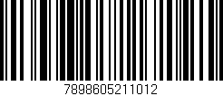 Código de barras (EAN, GTIN, SKU, ISBN): '7898605211012'