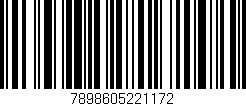 Código de barras (EAN, GTIN, SKU, ISBN): '7898605221172'