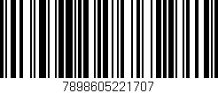 Código de barras (EAN, GTIN, SKU, ISBN): '7898605221707'