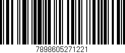 Código de barras (EAN, GTIN, SKU, ISBN): '7898605271221'