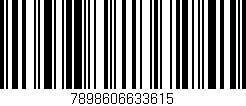 Código de barras (EAN, GTIN, SKU, ISBN): '7898606633615'