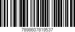 Código de barras (EAN, GTIN, SKU, ISBN): '7898607819537'