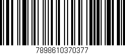 Código de barras (EAN, GTIN, SKU, ISBN): '7898610370377'