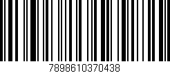 Código de barras (EAN, GTIN, SKU, ISBN): '7898610370438'