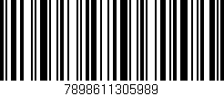 Código de barras (EAN, GTIN, SKU, ISBN): '7898611305989'