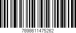 Código de barras (EAN, GTIN, SKU, ISBN): '7898611475262'