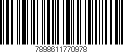 Código de barras (EAN, GTIN, SKU, ISBN): '7898611770978'