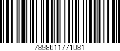 Código de barras (EAN, GTIN, SKU, ISBN): '7898611771081'