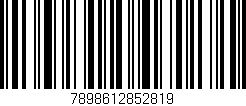 Código de barras (EAN, GTIN, SKU, ISBN): '7898612852819'