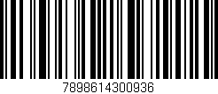 Código de barras (EAN, GTIN, SKU, ISBN): '7898614300936'