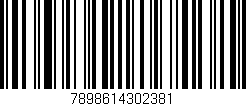 Código de barras (EAN, GTIN, SKU, ISBN): '7898614302381'