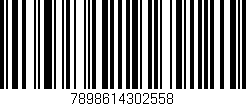 Código de barras (EAN, GTIN, SKU, ISBN): '7898614302558'