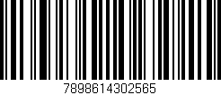 Código de barras (EAN, GTIN, SKU, ISBN): '7898614302565'