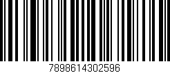 Código de barras (EAN, GTIN, SKU, ISBN): '7898614302596'