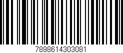 Código de barras (EAN, GTIN, SKU, ISBN): '7898614303081'
