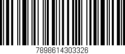 Código de barras (EAN, GTIN, SKU, ISBN): '7898614303326'
