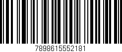 Código de barras (EAN, GTIN, SKU, ISBN): '7898615552181'