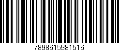Código de barras (EAN, GTIN, SKU, ISBN): '7898615981516'