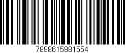 Código de barras (EAN, GTIN, SKU, ISBN): '7898615981554'