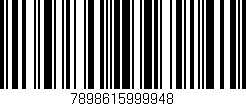 Código de barras (EAN, GTIN, SKU, ISBN): '7898615999948'