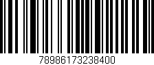 Código de barras (EAN, GTIN, SKU, ISBN): '78986173238400'
