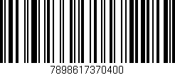 Código de barras (EAN, GTIN, SKU, ISBN): '7898617370400'