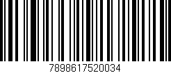 Código de barras (EAN, GTIN, SKU, ISBN): '7898617520034'