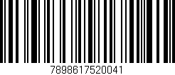 Código de barras (EAN, GTIN, SKU, ISBN): '7898617520041'