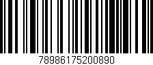 Código de barras (EAN, GTIN, SKU, ISBN): '78986175200890'