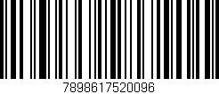 Código de barras (EAN, GTIN, SKU, ISBN): '7898617520096'