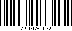 Código de barras (EAN, GTIN, SKU, ISBN): '7898617520362'