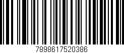 Código de barras (EAN, GTIN, SKU, ISBN): '7898617520386'