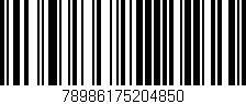 Código de barras (EAN, GTIN, SKU, ISBN): '78986175204850'