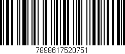 Código de barras (EAN, GTIN, SKU, ISBN): '7898617520751'