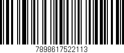 Código de barras (EAN, GTIN, SKU, ISBN): '7898617522113'