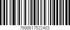 Código de barras (EAN, GTIN, SKU, ISBN): '7898617522403'