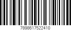 Código de barras (EAN, GTIN, SKU, ISBN): '7898617522410'