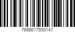 Código de barras (EAN, GTIN, SKU, ISBN): '7898617550147'