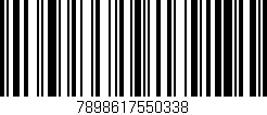 Código de barras (EAN, GTIN, SKU, ISBN): '7898617550338'