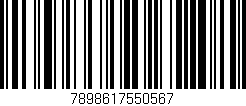 Código de barras (EAN, GTIN, SKU, ISBN): '7898617550567'