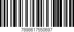 Código de barras (EAN, GTIN, SKU, ISBN): '7898617550697'