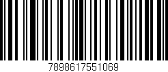 Código de barras (EAN, GTIN, SKU, ISBN): '7898617551069'