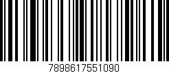 Código de barras (EAN, GTIN, SKU, ISBN): '7898617551090'