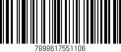 Código de barras (EAN, GTIN, SKU, ISBN): '7898617551106'