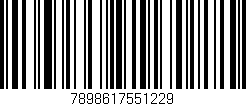 Código de barras (EAN, GTIN, SKU, ISBN): '7898617551229'