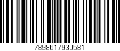 Código de barras (EAN, GTIN, SKU, ISBN): '7898617930581'